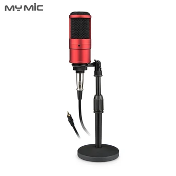 My Mic PR200Z Kondenser kayıt stüdyo mikrofonu Masaüstü Standı İle Canlı Akış İçin