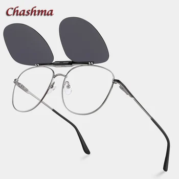 Chashma Erkekler Reçete Gözlük Polarize Güneş Gözlüğü Klipleri İlerici Gözlük Bahar Menteşe Gözlük Gözlük Optik Çerçeve
