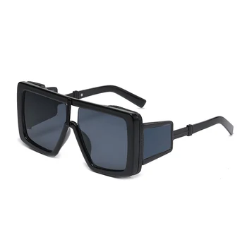 Retro Boy Kare Kadın Güneş Gözlüğü Moda Degrade Shades UV400 Vintage Erkekler Trendy Gözlüğü Benzersiz güneş gözlüğü