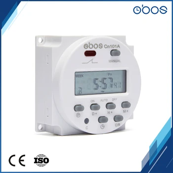 OBOS Marka düşük fiyat 12VDC gerilim elektronik zamanlayıcı anahtarı programlanabilir zamanlayıcı ile 16 kez on / off başına gün / haftalık ücretsiz gemi